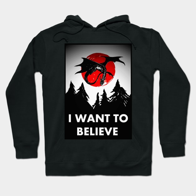 i want to believe dragon x files Hoodie by NemfisArt